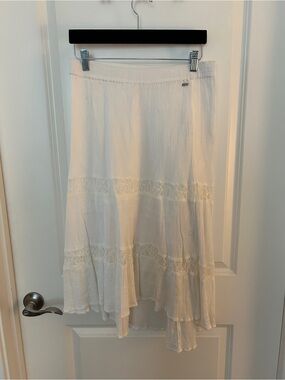 Roxy Tiered Lace A-Line Skirt